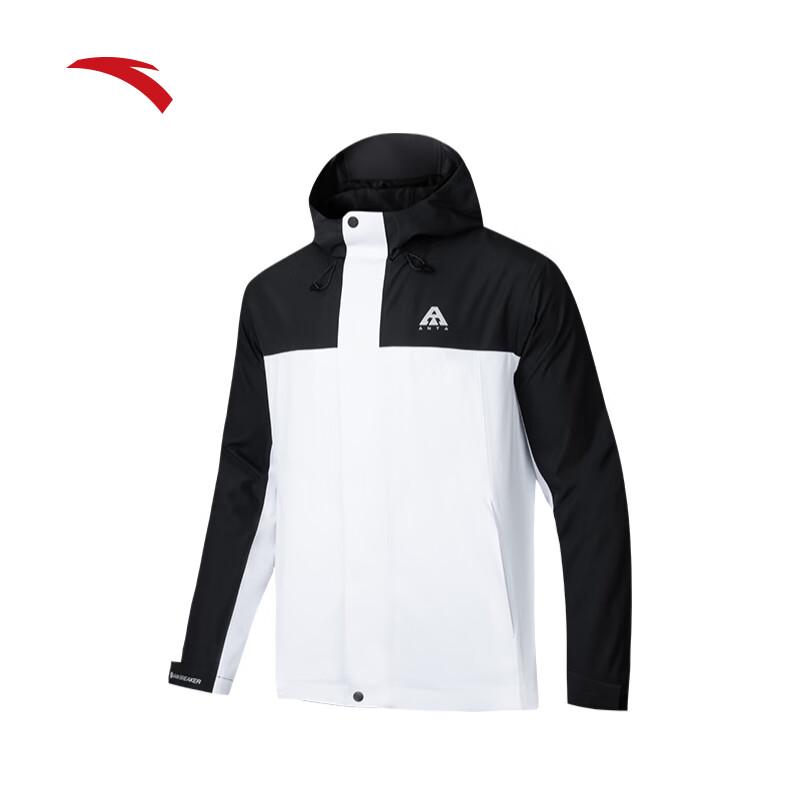 ANTA Men s Waterproof Hooded Hardshell Jacket S