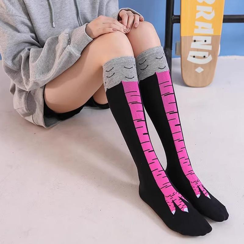 Women's Trendy Chicken Feet Socks, Fitness and Sports Casual Socks, Funny and Slimming Legs