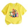 Cartoon Game Characters Print Kids T Shirt 100% Cotton Crew Neck Short Sleeve Unisex Boys Girls Casual Soft Comfortable Tee Tops for Daily Wear Summer