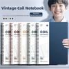 A5/B5 Spiral Notebook 120 Cream Pages Thicken Pocket Notebooks Lay-Flat Binding with Ring Binders Coil Notebook