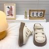 Two Wear Hollowed-out Bag Head Sandals for Women 2025 Summer New Dongdong Mori Roman Thick-soled Half Slippers for Women
