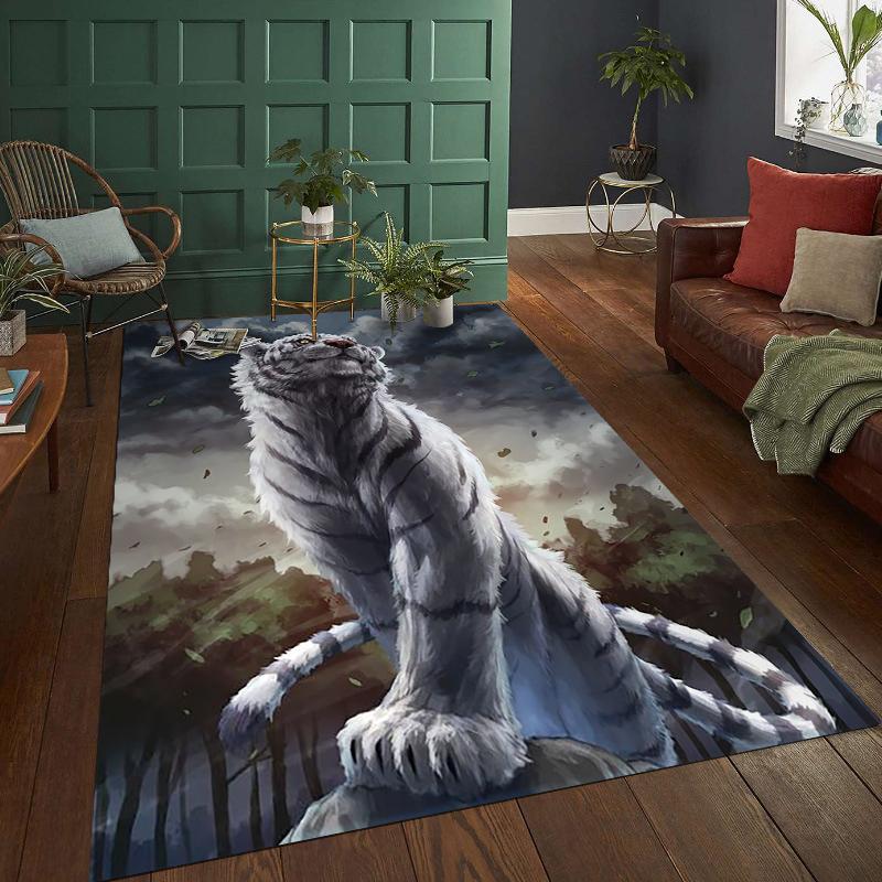 Japonské legendární koberce Tiger Home Decor Velké koberce do ložnice Čtvercové podložky Koberce Obývací pokoj Podložky na hraní pro děti Dárky k narozeninám