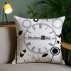 Anime S-Steins Gate Pillow Case Home Dorm Chair Back Short Plush Double-sided Printing Office Nap Time Cushion Cover