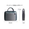 [Dom Teporna] Small Business Bag for Men, Mini Bag, Briefcase, Genuine Leather, Vinyl Leather, Gusseted, Lightweight, Fits Tablet and B5 Documents, Co