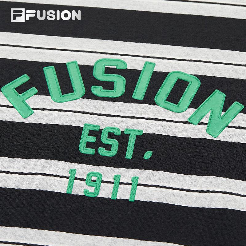 Fila FUSION Unisex Striped Pure Cotton Long-Sleeve T-Shirt