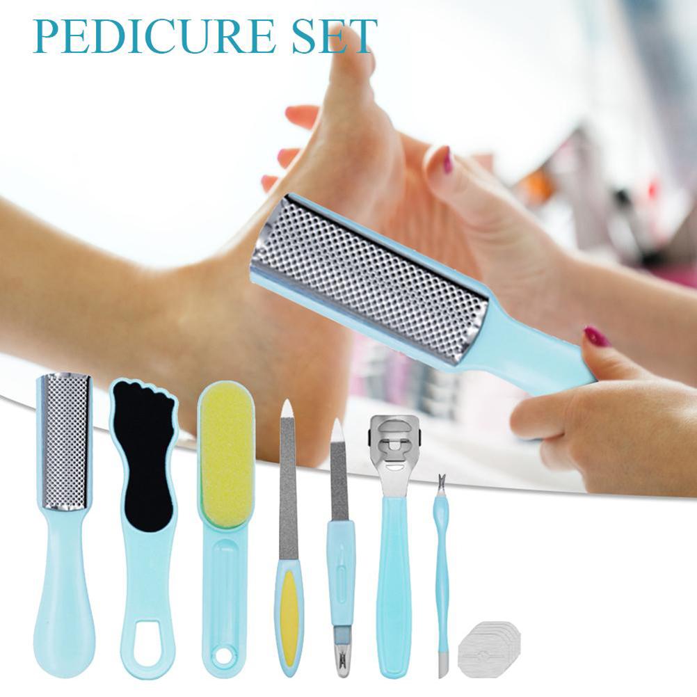 Professional Pedicure Kit Foot Rasp Stainless Steel Foot File Callus Remover Kit for Women Men Home Travel Salon Foot