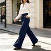 Damenmode High Waist Gerade Beine Lässige Kleiderhosen