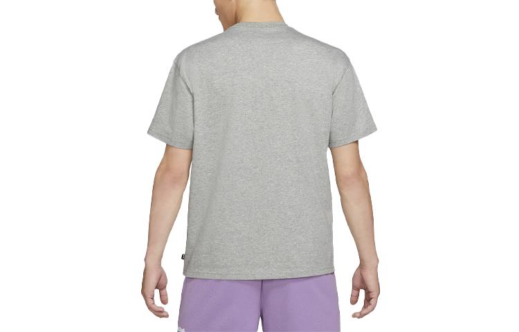 Nike T Shirts Men's Gray Crew Neck Moderate Straight Fit DJ1221-063
