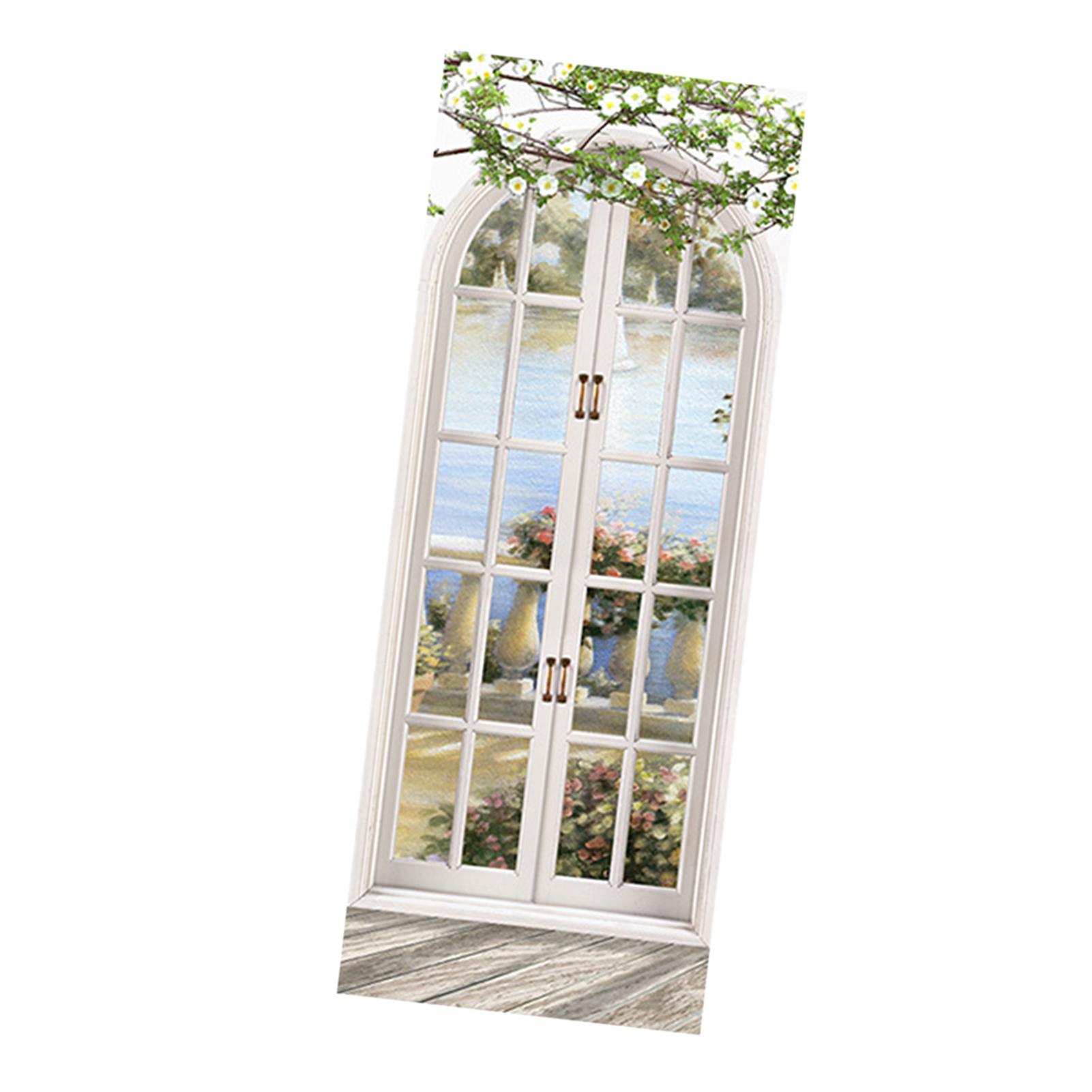 

3D Настенная роспись на дверь Наклейка на дверь Съемная Самоклеящаяся Наклейка на стену Съемный Винил Декор для Двери Искусство для Украшения Дома Type 3