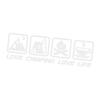 Decorative Car Sticker, Car Decal Decor | Vista Print LOVE CAMPING LOVE LIFE Waterproof