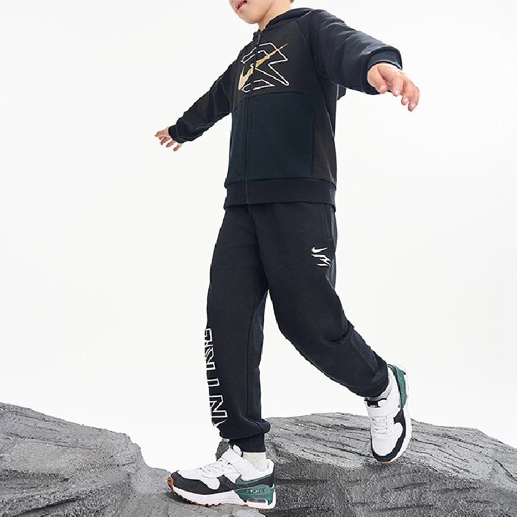 Nike Mikina Ležérní Sportovní Všestranná Pohodlná Dětské mikiny Černá N32512367GS-002