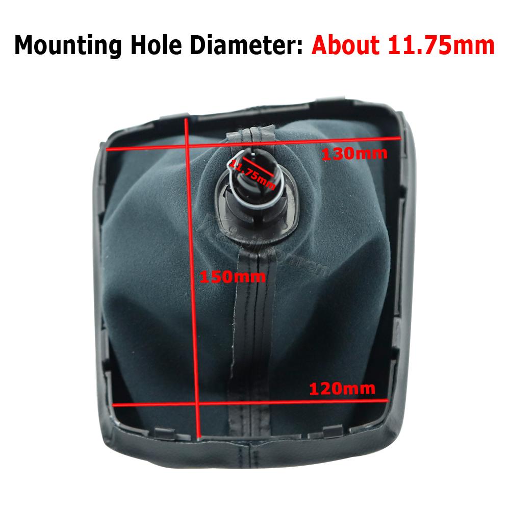 Leather Car Gear Shift Knob Lever Gaitor Boot Cover For Seat Leon III 3 MK3 2012 2013 2014 2015 2016 2017 5/6 Speed Manual