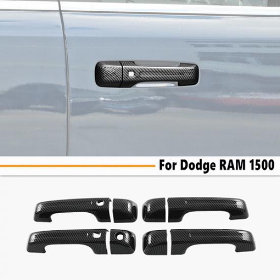 Car Door Handle Cover Trim For Dodge Ram 1500 -2025 Accessories Carbon Fiber