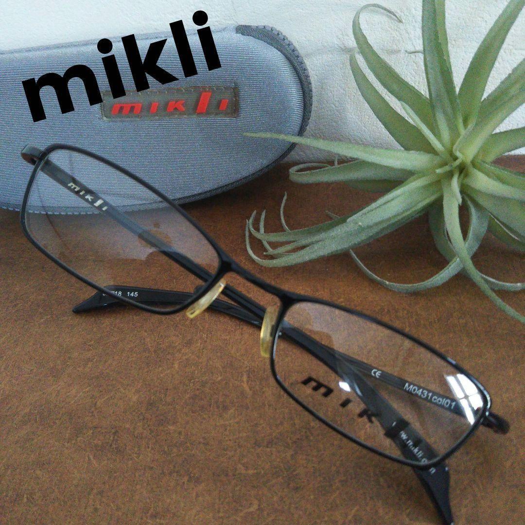 Used mikli square metal frame