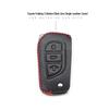 Leather Car Key Cover for 2017 Toyota Models: Corolla, Camry, Crown, Levin, Reiz, RAV4, Highlander