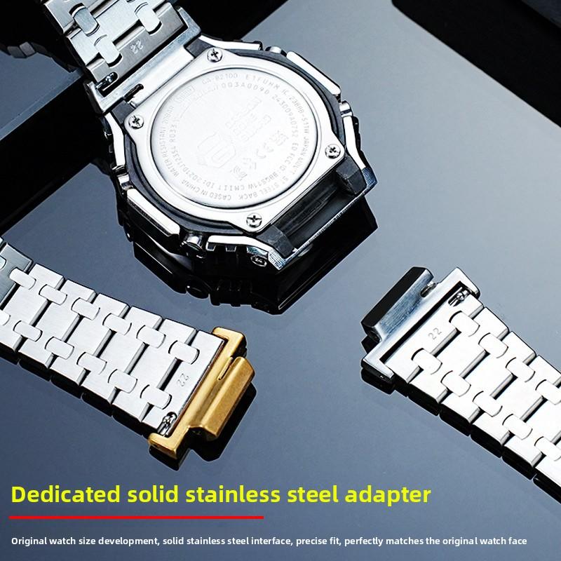 Für Casio Farmhouse Oak GA-2100 GA-2110 GA-B2100 Modifiziertes Edelstahl-Armband Metallgehäuse Lünette GM2100 Armband 16mm