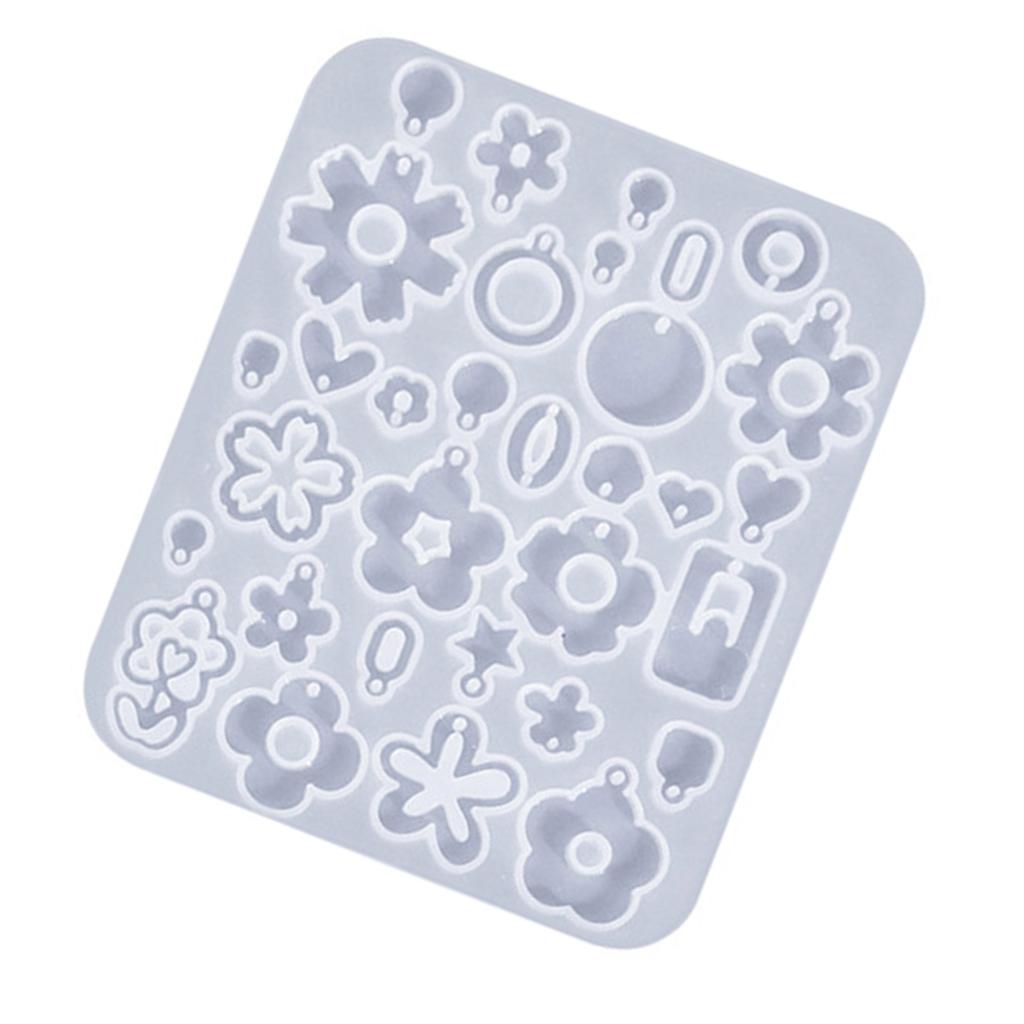 Ohrringe Epoxidform Werkzeuge/Blumenförmige Ohrringe Form Handgefertigter Ohranhänger Silikonformen für Bastelbegeisterte