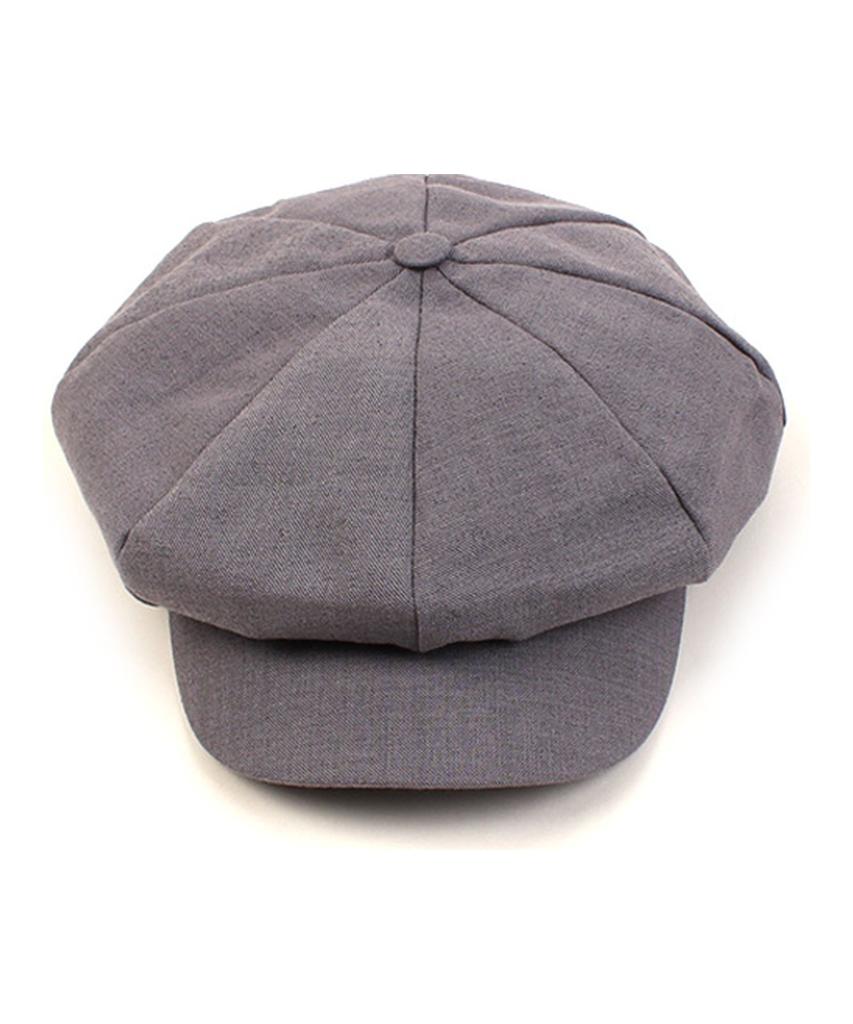 Yunibeosyeolkemiseuteuli Cool Gray Linen Newsboy Cap