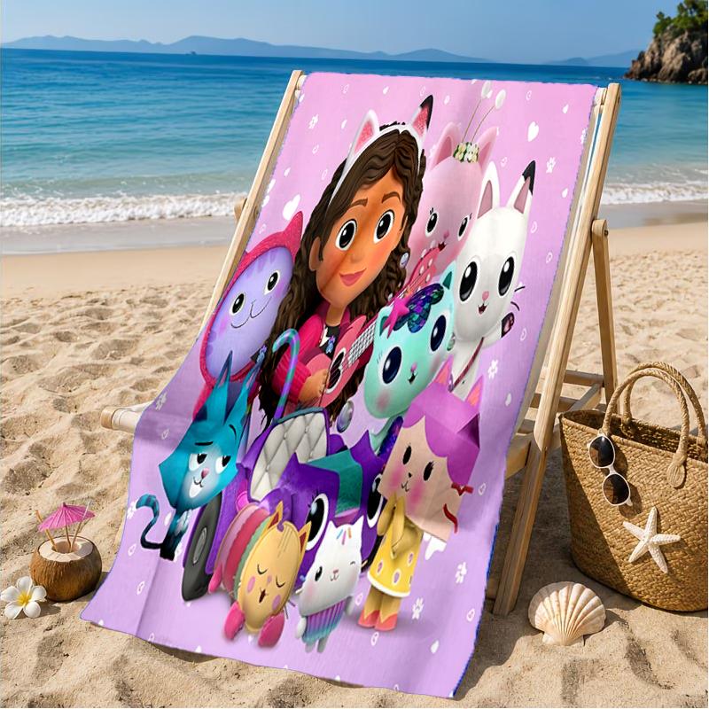 Colorful Friends Dollhouse Beach Towel, Microfiber Beach Towel, Perfect For Pool, Beach, Travel, Home Decor Beach Party Fan gifts