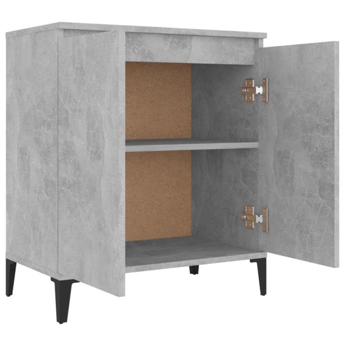 VidaXL Buffet Concrete Grey 60x35x70 Cm Chipboard