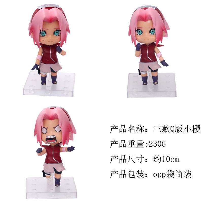 11cm 3Pcs/Set Naruto Anime Action Figure Uchiha Itachi Kakashi Cartoon Toys Akatsuki Collectible Ornament For Adults Gift Poseable Articulated Scale