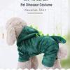 Cozy Dinosaur Flannel Outfit for Small to Medium Pets - Ideal for Autumn and Winter