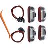 4x PCS White&Red LED Courtesy Door Light for VW EOS Golf&GTi Jetta Passat CC Polo Scirocco Seat Alhanmbra PORSCHE CAYENNE
