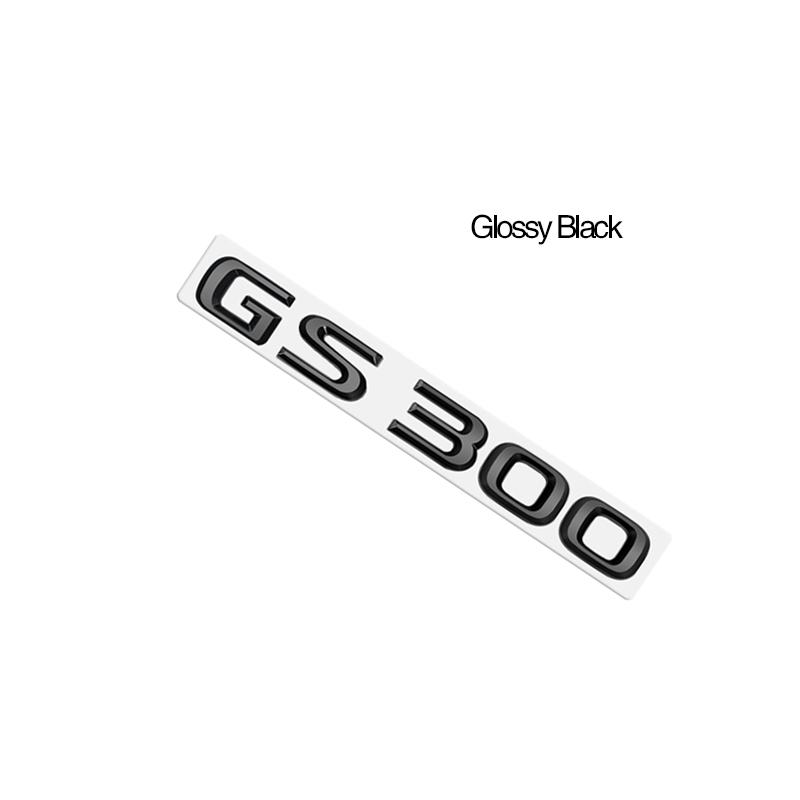 Metal Emblem Car Sticker Badge Decal Body Trunk Decor for Lexus Hybrid GS300 GS430 GS460 GX400 NX300 RX300 Glossy Black
