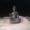 Miniature Buddha Statue of Yakushi Nyorai Antiqued Protective Principal Deity for and Rinzai Made of Promotes Recovery from Protection from and Good