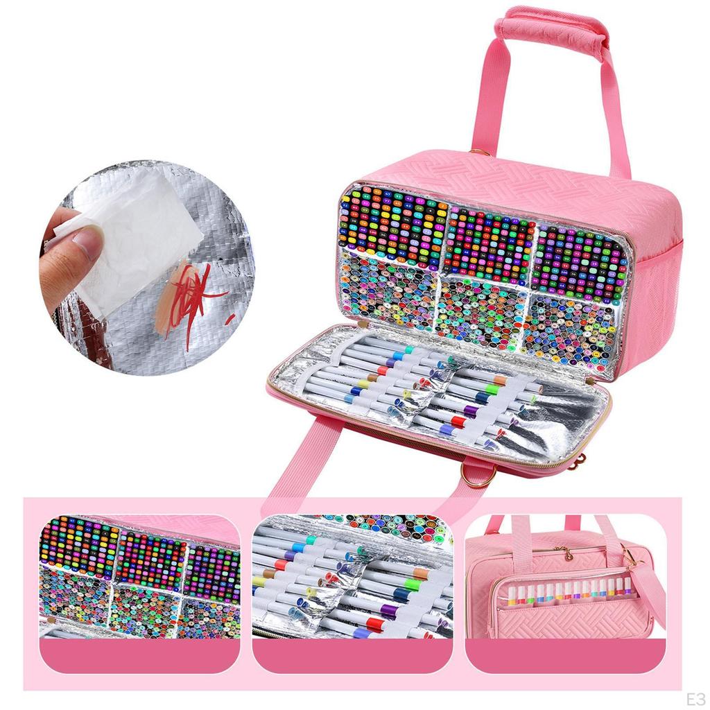 Markerförvaringsetui Konstnärsmaterial Bärbar Färgpenselhållare för Akvarellpennor