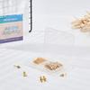 Brass Stud Earring Findings, with Stainless Steel Pin and Brass Ear Nuts, Golden, 100pcs/box