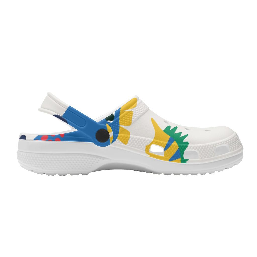 Casual Printed EVA Clogs Adult Unisex Ventilated Lightweight Slip On Casual Shoes Soft Sole Summer Sandals Daily Leisure Wear