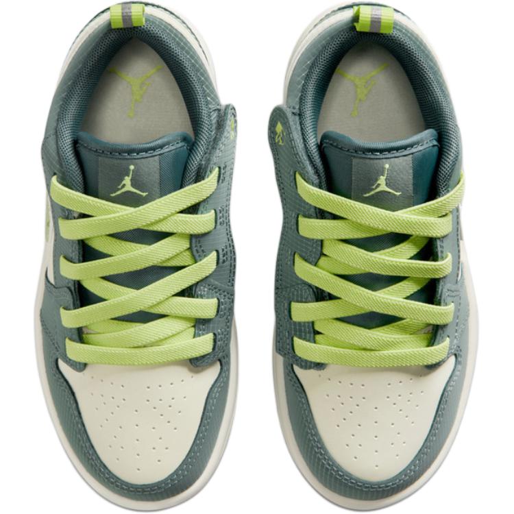 Air Jordan 1 Low SE PS Sea Glass Dětské tenisky Zelené Hasta Green-Abyss IB7118-001