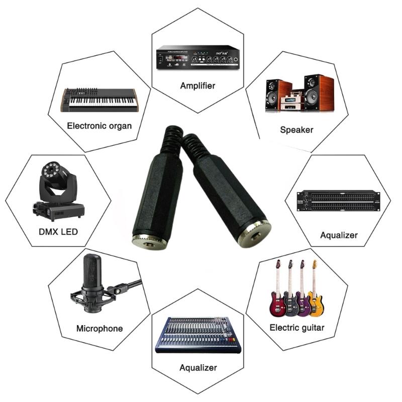 2 Channel 2.5mm Female Sound Sockets 2PCS Hexagonal Plastic Enclosure for High Fidelitys Signal Transmission