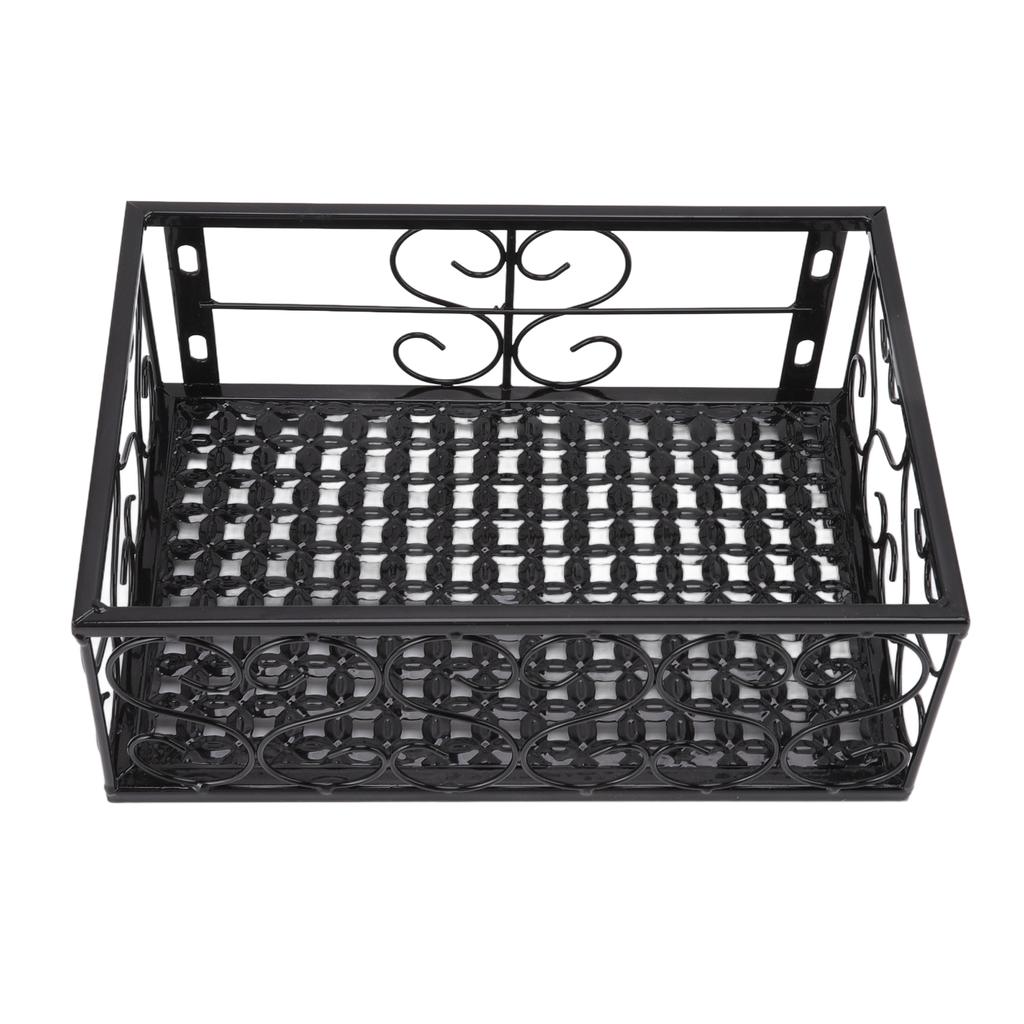 Balcony Flower Pot Stand Thickened Iron Decorative Patio Railing Shelf With Retainers for Windowsill