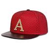 Unisex Metal with Drill A Decoration Adjustable Personality Baseball Hat Mesh Snapback Caps Spring Summer Outdoor Sport Travel for Women Men