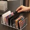 Make-up-Aufbewahrungsregal, Acryl mit mehreren Fächern Organizer, vertikaler Kosmetik-Display-Halter für Lidschattenpaletten