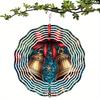 10 Inch Hanging Wind Spinner with 360 Degree Hook for Balcony Garden Decor Spring Summer Outdoor Decoration