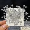 Bridal Jewelry Snowflake Earrings Women'S Accessories Sparkling Exaggerated Ear Studs Beaded Crystal Earrings Special Occasions