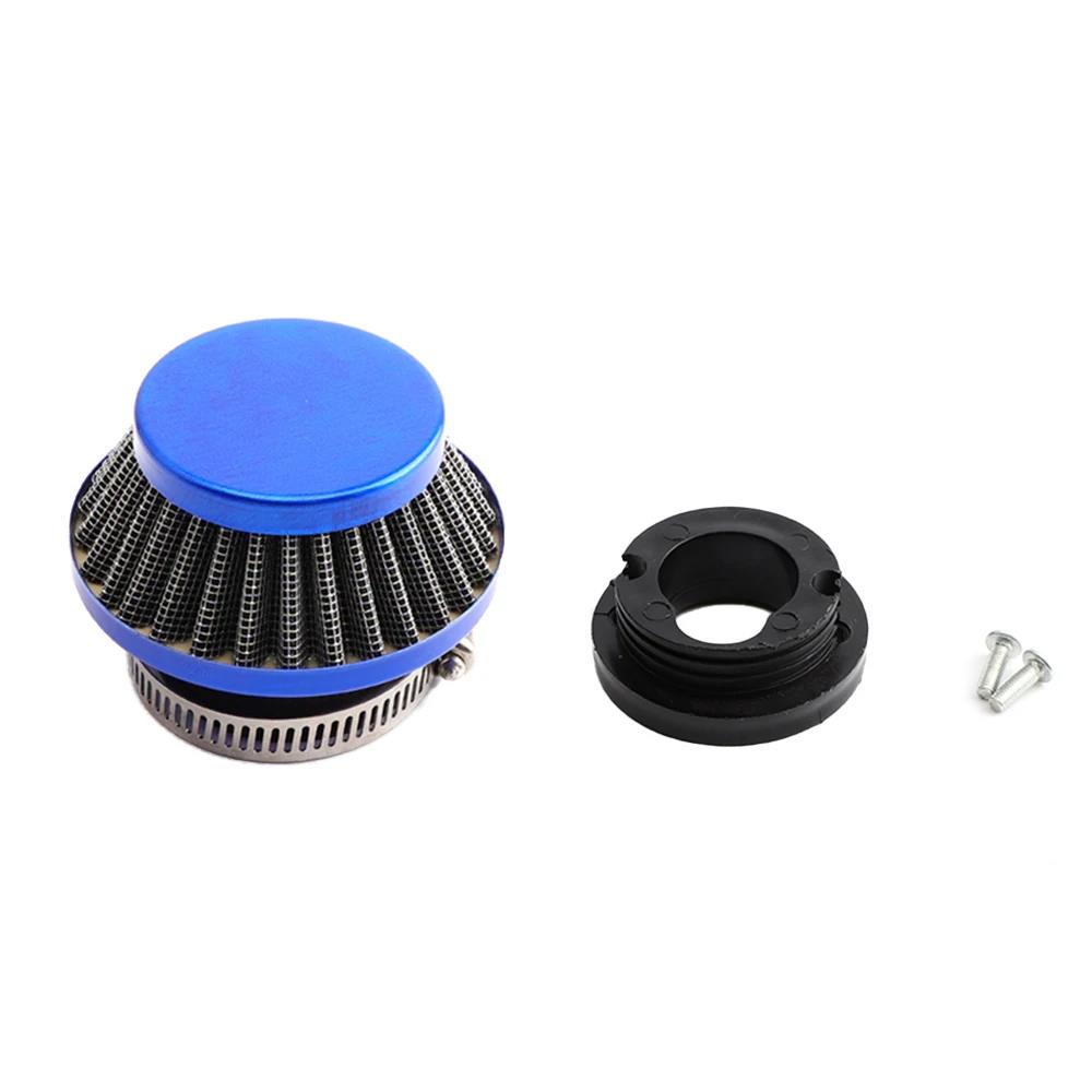 2-Stroke Pocket Bike Air Filter With Connector For 47cc 49cc Carburetor Mini Quad ATV Dirt Bike Go Kart Air Filters 7