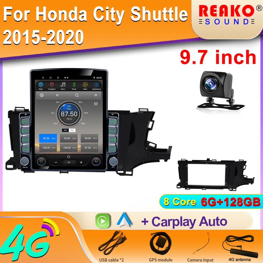 9.7" Vertical Style Tesla Screen Android For Honda City Shuttle 2015-2020 Car radio GPS Navigation Multimedia Video Player