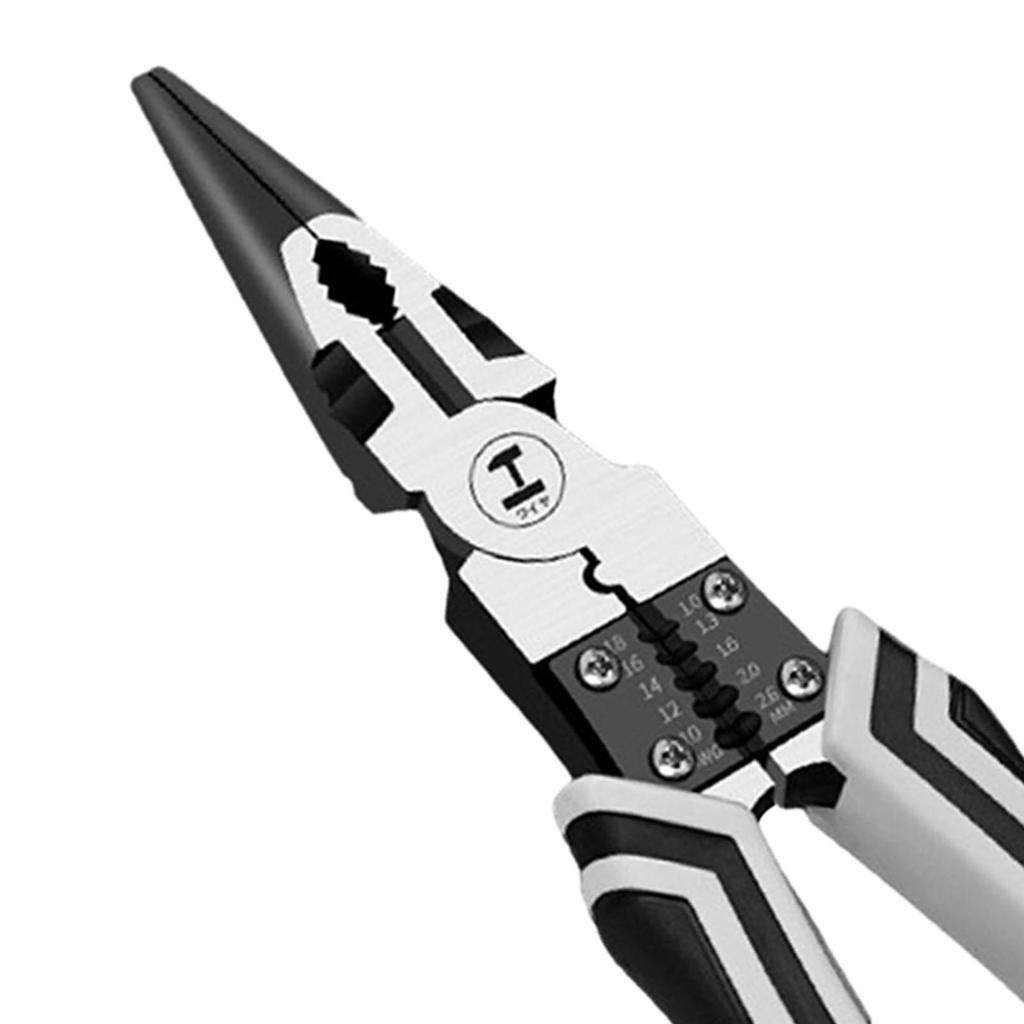 Multifunctional Wire Stripper Hand Tool Crimper Electrician Wire Plier Cutter for Winding Screwing Wire Cutting Crimping