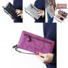 Damen Luxuriöse Leder Reißverschluss Lange Geldbörse Mit Großer Kapazität Und Riegel Handtasche