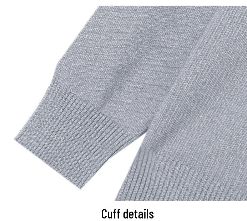 Spring Knitted Top for Middle-Aged & Elderly Women - Turn-Down Collar Loose Pullover Sweater, Casual & Versatile 50s/60s Style