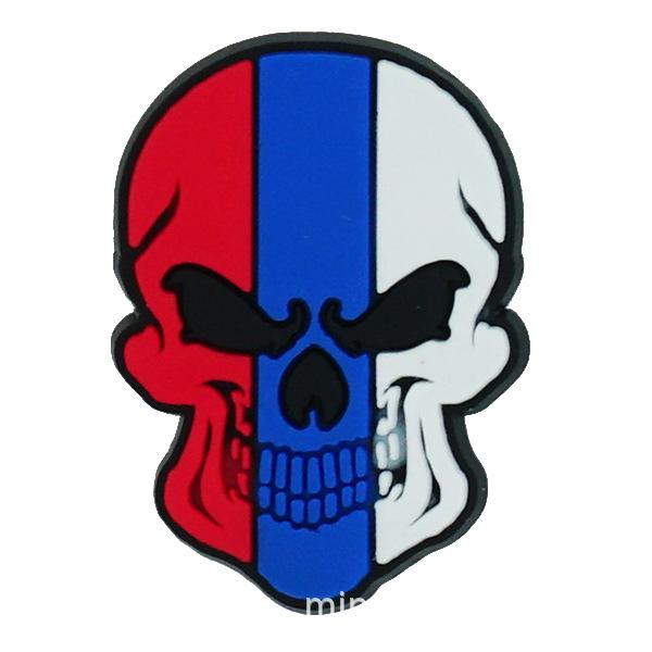 Qatar World Cup Flags PVC Shoe Charms Skull Shoe Buckle Croc Decorations Clog Shoes Garden Sandal Accessories