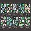 10Pcs/set Luminous Tattoo Stickers Temporary Colorful Butterfly Cute Tattoo Stickers Children's Body Fake Tattoo