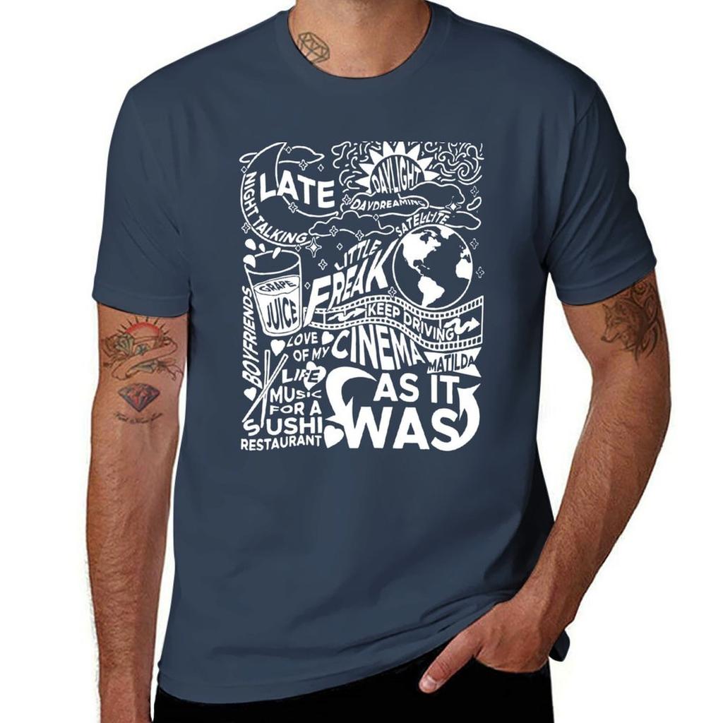 Harrys House Tracklist Tshirt Casual Street Style Short Sleeve Tee