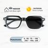 Square Classic Rice Stud Spectacle Frame Men Myopia Glasses Prescription Nearsight Anti Blue Light Women Short Light Eyewear