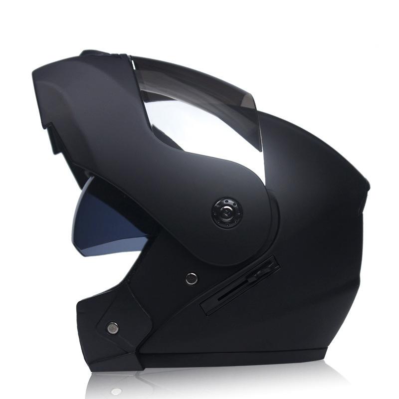 Unisex Flip Up Racing Helmet Modular Dual Lens Motorcycle Helmet