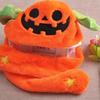 LED Pumpkin Rabbit Hat Plush Hat with Moving Ears Hat Halloween Christmas Ball Hat with Fluffy Ears Bomber Hats